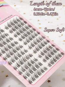 120pcs Self-Adhesive Cartoon Style Sunflower False Eyelashes, Reusable To Enlarge Eyes - C - View 3