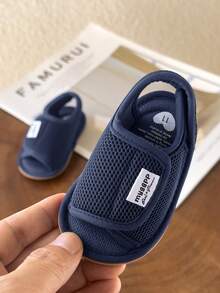 婴儿男女童凉鞋新生儿防滑软橡胶鞋底凉鞋男童露趾户外休闲夏季初学步鞋