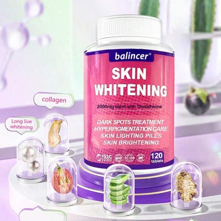 emily bright skin whitening glutathione 2000mg Skin Whitening Capsules - Mixed With Glutathione, Radiant Skin-120 Capsules