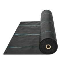 Woven Geotextile Anti-Regrowth Fabric 0m 100g/M² Black PP Permeable Landscape Covering Under Gravel
