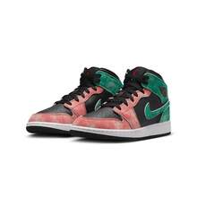 Big Kid's Jordan 1 Mid SE "S Playground" Blk/Grn-Dune Rd (FQ1292 003) - màu đen - Xem 3