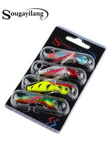 SOUGAYILANG 4pcs Floating Artificial Fishing Lures Set – Premium Fishing Tackle Baits - Multicolor - View 12