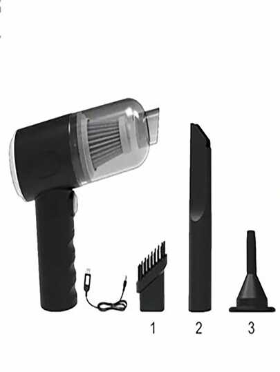 Aspirador e Soprador De pó Portátil Automotivo e Casa Potente Recarregável 3 em 1