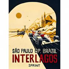 1 件无框墙面艺术海报流行 F1 跑车海报印刷品墙面艺术帆布著名赛道画适合赛车爱好者卧室家居装饰无框复古 - 彩色 - 查看 16