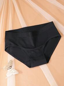 5 قطعة/مجموعة ملابس داخلية نسائية من القطن 100٪، سراويل داخلية سوداء ناعمة وقابلة للتنفس عالية الجودة - الأسود - مشاهدة 5
