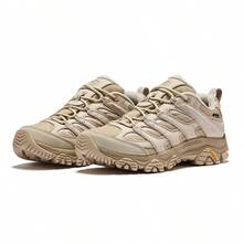 Merrell Giày leo núi đi bộ đường dài chống thấm nước thoáng khí giảm xóc Merle Outdoor Sports MOAB 3 SMOOTH GTX dành cho nam - Màu Khaki - Xem 2
