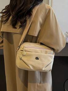 女士斜挎包 带防盗功能 休闲多口袋单肩包 尼龙旅行钱包