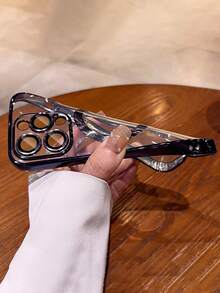 VRNOEI Deluxe Plating Magnetic Phone Case Compatible With IPhone 16 15 14 13 12 11 Pro Max 16 15 14 Plus Magnetic Wireless Charging Shockproof Phone Case Phone Cover Boys & Girls Transparent Magnetic Bumper Phone Case - Pink - View 6