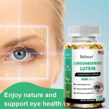 Eye Vitamin Supplement Softgels, 860 Mg Per Serving - Vision Health Support - 120 Softgels - 1 瓶 - 查看 3