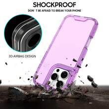 Funda sm11 Protectora 3 en 1 | Estructura PC+TPU+PC | Diseño Transparente y Colorido - Morado - Ver 3