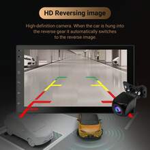 Haudio 2+64GB Android 13 Double Din Car Stereo Wireless Apple Carplay Android Auto 7 Inch Bluetooth Touchscreen Car Radio GPS Navigation HiFi WiFi FM Backup Camera