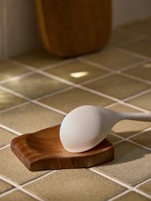 Cirelle 1pc Simple Practical Rosewood Spoon Holder, Multi-Functional, Rama Kitchen Essentials, Kitchen Use, High-End Restaurants Supplies, Housewarming Gift, Party Use, Family Dining