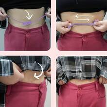 Regulowany pasek do podwijania, narzędzie do podwijania swetrów i koszul, pasek do podwijania, który maskuje przeciekający brzuch, czarna gumka w pasie, do stylizacji i przycinania koszul, gumka do zmiany stylu bluzek