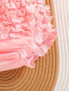 New Style Baby Girl Simple Casual Cute Cotton Outerwear Panties - Pink - View 6