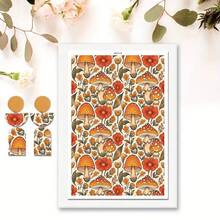 Watercolor Flower Transfer Paper - 1 Sheets Vintage Rustic Floral Transfer Paper For Polymer Clay Earrings, Retro Flower Clay Transfer Paper For Jewelry - Multicolor - View 13