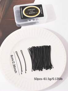 50 Stück/Box Haarspangen für Dutt-Frisuren, einfach und fest, ideal für dickes oder dünnes Haar und alle Haartypen, Haarklammern, Haarspangen, Schulsachen, Haarzubehör