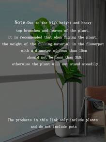 74-165cm Large Artificial Banyan Tree Fake Tropical Rubber Plants Branch Plastic Big Fiddle Leaves Tall Ficus Tree Daily Necessities Green For Home Garden Office Outdoor Decor Without 1pc