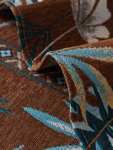 1PC Tropical Print Sofa Cushion Modern High Sense Style Living Room Home Decoration Sofa Cover For Single 2 Persons 3 Persons 4 Persons Sitting Sofa Chenille Fabric Jacquard Knitting Process Pet Anti-Dirty Sofa Cover Cushion - Coffee Brown - View 11