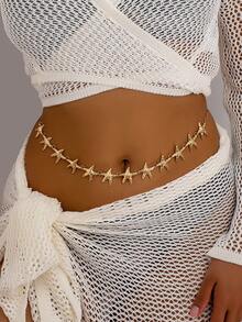 1 Miếng Vàng mặt trời & mặt trời Thiết kế Dây chuyền thắt lưng , Gợi cảm Đồ trang sức Cho mùa hè bờ biển Kỳ nghỉ - A8636 - Xem 2