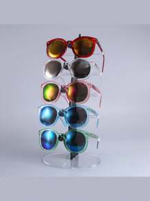 3/4/5 Pairs Of Glasses Sunglasses Storage Display Stand Storage Box Display Stand, Storage 5 Pairs Of Glasses, Men's Sunglasses, Women's Sunglasses, Sailing Glasses Storage Stand, Glasses Rack Lifter Display Stand, Glasses Display Stand, Sunglasses Frame, Suitable For Home Use, Shop Counters, Glasses Props, Glasses Supplies, Glasses Storage.