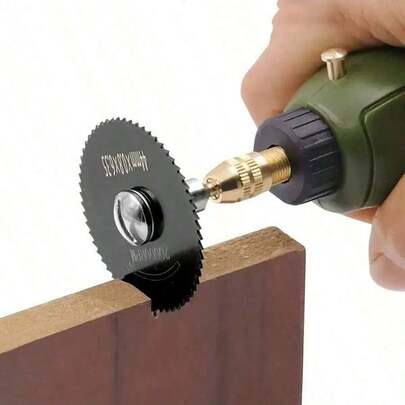 6pcs High Speed Steel Mini Saw Blade Set, Suitable For Wood, Plastic And Metal - Stainless Steel Material With Arbor Shaft - Ideal For DIY Enthusiasts And Professionals - Perfect For Small Projects And Repairs