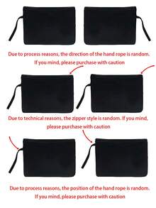 2pcs Black Mesh Bag, Letter & Bow Zipper Makeup Bag, Cosmetic Pouch/Toiletry Bag, Suitable For Women's Cosmetics Storage, College Dorm, Travel, Gifts, Colorful Letter Print Funny Makeup Bag, Drawstring - Perfect For Various Occasions: Valentine's Day, Wedding, Birthday, Christmas, Thanksgiving, Halloween, Easter, New Year - Black - View 7