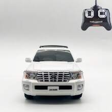 陆地巡洋舰遥控车 1/24 2.4GHz 2WD RC 漂移车，18KM/H+ 高速遥控赛车，带酷炫灯光，儿童玩具车