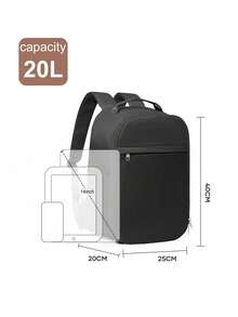 Ba lô du lịch nữ 40x20x25cm, đạt tiêu chuẩn hành lý xách tay, thích hợp cho leo núi, thể thao, sử dụng hàng ngày, chống thấm nước, dung tích lớn, đựng được đồ dùng cá nhân, lý tưởng cho công việc, công tác, kỳ nghỉ, du lịch, hoạt động ngoài trời của sinh viên, phù hợp cho cả nam và nữ, món quà tuyệt vời cho mẹ, bố, con gái, bạn bè nhân dịp năm mới, ngày Valentine. - màu đen - Xem 3