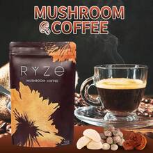2 Pack Mushroom Coffee Powder, 6-In-1, For Immunity Boosting, Contains Cordyceps, Ganoderma Lucidum, Lion's Mane, And More - 2 Pack - 查看 4