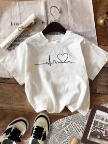 黑色女王阿福滴漏圖案女裝t恤