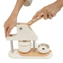 Button Press Machine, Button Making Supplies Kit For DIY Button Badges Button Maker Machine, - Creamy White Color - View 4