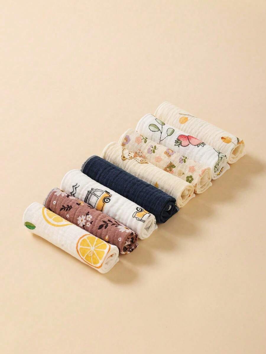 5 件装婴儿围兜和拍嗝巾