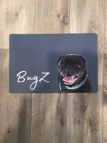 1pc Custom Dog Food Mat,Personalized Dog Mats Using Pet Photo + Name ,Personalized Dog Food Mat ,Personalized Dog Placemat, Custom Dog Bowl Mat ,Personalized Pet Mat,Fashionable, Colorful, Cute, Simple, Kawaii, Unique Personalized Customized Gifts,Ideal For Christmas,Valentine's Day, Mother's Day, Father's Day, Anniversaries,New Year,Thanksgiving Day Ornamental Stylish,Fashion,Colorful,Vintage,Cute,Contracted,Cuties Custom,Unique,Customized,Personalized Pet For Anniversaries,For Birthdays