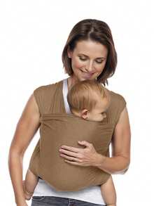 Mochila portabebés tipo fular - Fular portabebés original, Fular portabebés para recién nacidos - Elementos esenciales para llevar al bebé - Portabebés de abrigo de manos libres para recién nacidos, Fular portabebés para bebés desde recién nacidos hasta niños pequeños, de 7 a 35 libras - Multicolor - Ver 2