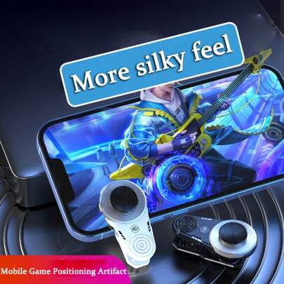 1pc Universal Clamp-On Mobile Game Controller, Portable Mini Joystick For Gaming, Easy Install & Detach, Skin-Friendly Matte Finish, No Battery Required