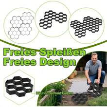 Aufun Moule à béton DIY, coffrage de jardin, moule à pavage en béton pour dalles de béton, dalles de patio, pavés