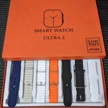 Novo S100 Ultra 2 Smartwatch  Relógio Inteligente  7 Em 1 Alças 49mm Full Touch Screen Esportivo Reloj Com Capa Protetor