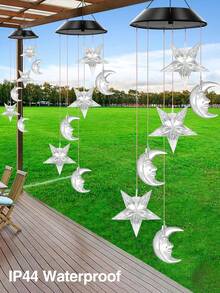 1pc Solar Wind Chime Outdoor Waterproof Solar LED Wind Chime Light, IP44 Change Light Color Mobile Romantic Wind Chime Mother's Day Gift Birthday Gift, Family Gathering, Festival, Party, Night Garden Decoration, Solar Lights Outdoor - Multicolor - View 11