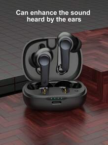 Rechargeable In-Ear Hearing AIDS, Rechargeable Amplification Headphones, For The Elderly, With Noise Cancellation Function, Hearing Amplifier, Personal Amplification Equipment With Portable Charging Box.