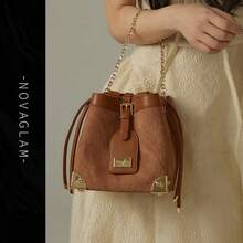 Bolsos de mujer con asa superior - Marrón - Ver 3