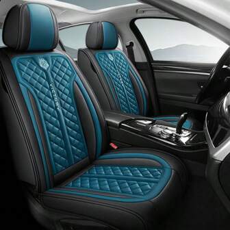 1 Piece Of Advanced PU Leather Car Seat Cover, Enjoy Victory V Shield, Suitable For Cars, SUVs And Pickup Trucks, Comfortable, Fashionable Interior Accessories, No Filling, Universal Size