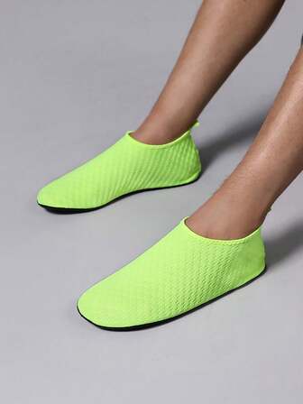 Men's Quick Dry Lightweight One-Touch Water Shoes, Suitable For Stream Trekking, Swimming, Travel, Surfing, Beach, Yoga, Indoor Fitness, Running