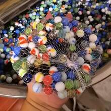 16mm Colorful Glass Marbles, Suitable For Ball Launchers, Octagon Cat Eye Design, Vivid Solid & Patterned Colors, Great For Games And Craft Projects - Multicolor - View 3