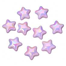 10 chiếc Acrylic Pentagram, Ngôi sao may mắn, Hạt sao biển, Phụ kiện thủ công DIY cho phụ nữ, Thích hợp để làm túi xách, Dây đeo điện thoại, Móc chìa khóa - Ngôi sao - Xem 8