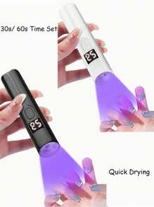 1pc/2pcs Portable UV LED Nail Lamp Handheld UV Light For Nails,Professional Nail Drying Lamp Gel X Lamp For Gel Nails Flash Cure Lamp For Gel Nails LED Nail Lamp Portable Mini Nail Dryer Gel Polish Nail Glue Gel USB Flashlight Home DIY Manicure Nail Art Tools Best Gifts For Girls