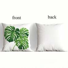 4pcs, Summer Tropical Leaf Print Waterproof Throw Pillow Covers For Home A Washable With Zipper Closure - Multicolor - View 6