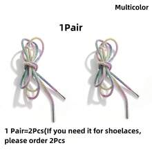 长度 100/120/140 厘米 奢华水钻鞋带 彩虹钻石鞋带 运动鞋 DIY 圆形鞋带 - 彩色 - 查看 14