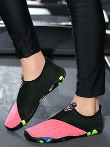 Women's Beach Color Block Swim Water Shoes - Pink - View 7