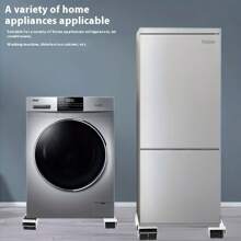 2pcs Heavy Duty 24-Wheel Adjustable Length Mobile Stand, Suitable For Household Appliances Like Refrigerator, Washing Machine, Dryer, Furniture, Convenient Mobility Base, No Battery Required!