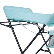 Changing Table, 80*66*98cm Foldable, Portable Changing Table With Storage Basket, Belt And 4 Wheels With Brakes, Height Adjustable.